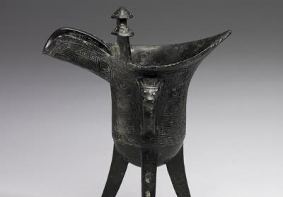 图片[2]-Jue wine vessel dedicated to Zi Fu Xin, late Shang period, c. 13th-11th century BCE-China Archive